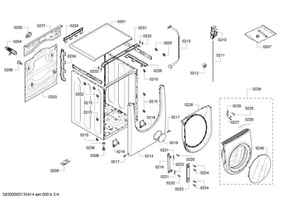 Door & Housing, Screws (0201-0245)