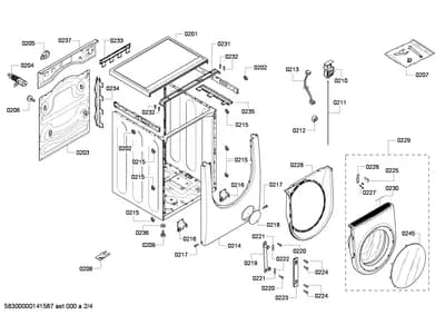 Door & Housing, Screws (0201-0245)