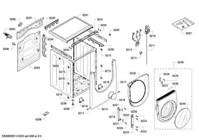 Door & Housing, Screws (0201-0245)