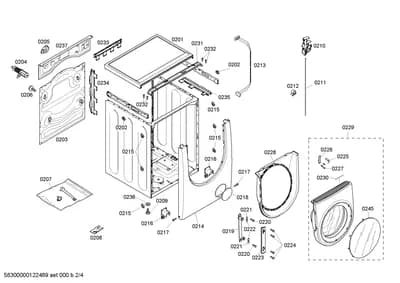 Door & Housing, Screws (0201-0245)