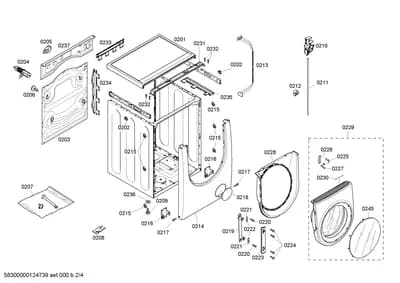 Door & Housing, Screws (0201-0245)