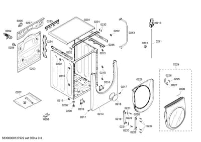 Door & Housing, Screws (0201-0237)