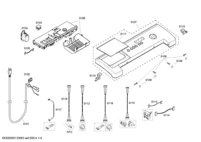 Door & Housing, Screws (0101-0118)