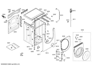 Door & Housing, Screws (0201-0245)
