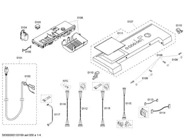 Door & Housing, Screws (0101-0118)