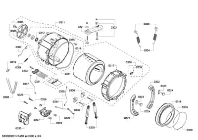 Screws, drums tubs (0301-0341)
