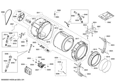 Screws, drums tubs (0301-0341)