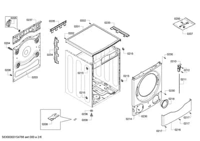 Door & Housing, Screws (0201-0250)