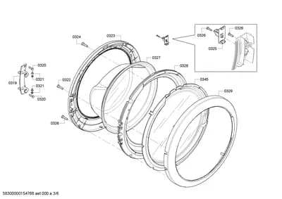 Door & Housing, Screws (0319-0345)