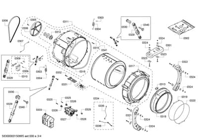 Screws, drums tubs (0301-0341)