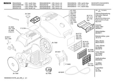 Springs, handles knobs  (0001-0100)