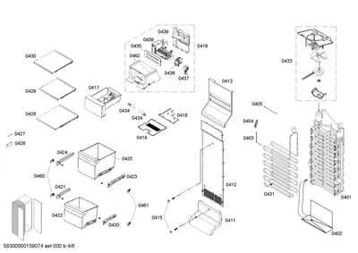 Door & Housing, Rails (0403-0461)