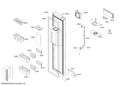 shelves trays, Seals & Gaskets (0201-0223)