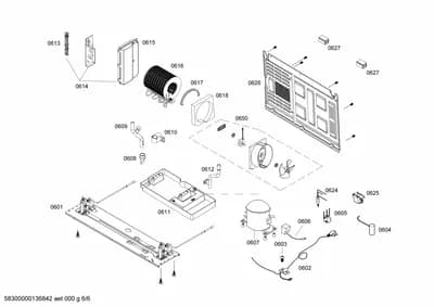 Hoses, shelves trays (0605-0650)