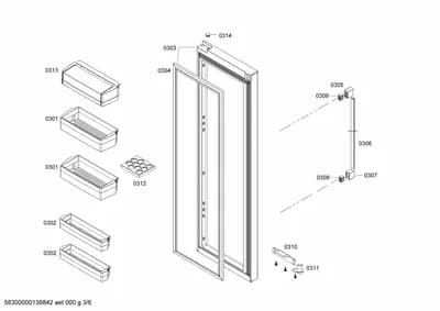 shelves trays, Seals & Gaskets (0301-0314)