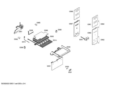 shelves trays, Screws (0306-0368)