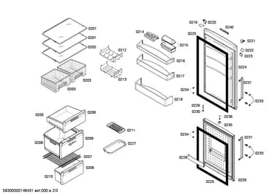 Door & Housing, Screws (0209-0240)