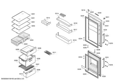Door & Housing, Screws (0209-0240)