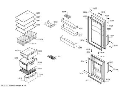 Door & Housing, Screws (0209-0240)