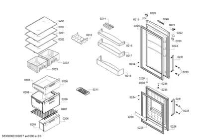 Door & Housing, Screws (0209-0240)