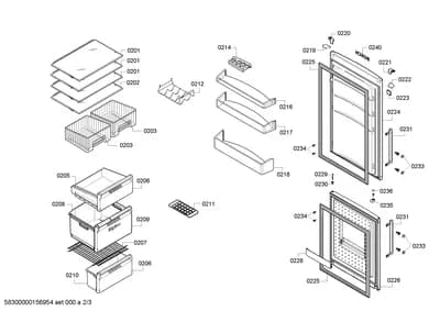 Door & Housing, Screws (0209-0240)