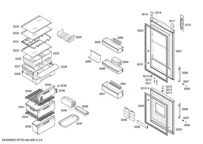 Screws, shelves trays (0207-0248)
