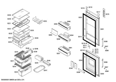 Screws, shelves trays (0207-0248)
