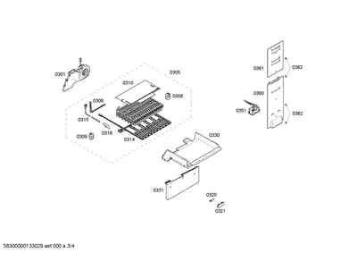 shelves trays, Ventilation (0306-0362)