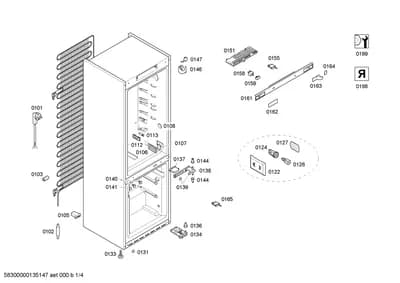 Door & Housing, Bearings (0102-0158)