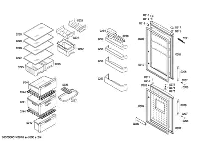 Screws, shelves trays (0207-0274)