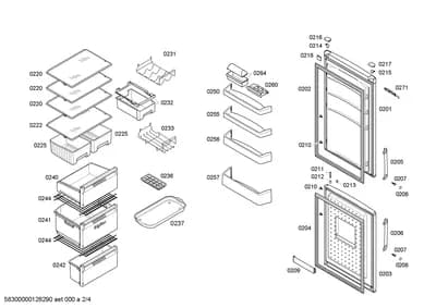 Screws, shelves trays (0207-0271)