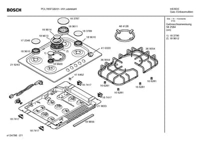 Seals & Gaskets, burnercaps rings (0001-0054)