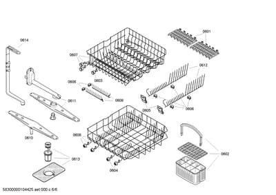 Baskets & Wheels, Spray Arms (0601-0612)