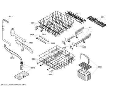 Baskets & Wheels, Spray Arms (0601-0614)