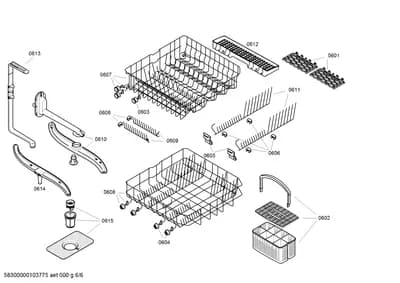 Baskets & Wheels, Spray Arms (0601-0614)