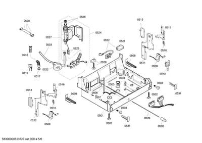 Door & Housing, Hoses (0502-8100)