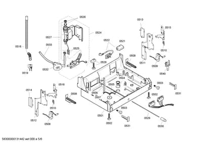 Door & Housing, Hoses (0502-8100)