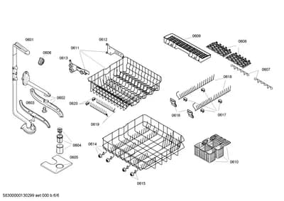 Spray Arms, Baskets & Wheels (0601-8100)