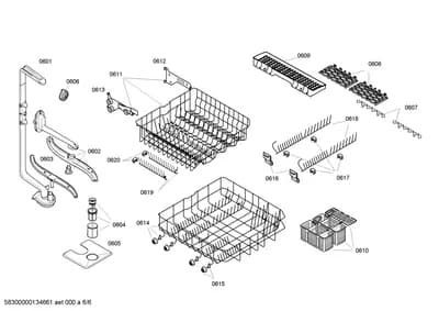 Spray Arms, Baskets & Wheels (0601-8100)