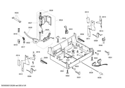 Door & Housing, Hoses (0502-8100)