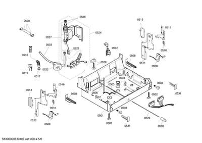 Door & Housing, Hoses (0502-8100)