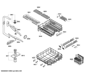 Baskets & Wheels, Spray Arms (0601-0660)
