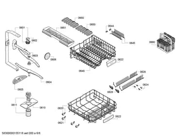 Baskets & Wheels, Spray Arms (0601-0660)
