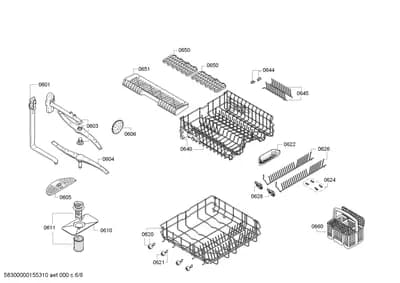Baskets & Wheels, Spray Arms (0603-8102)