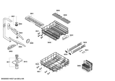 Baskets & Wheels, Spray Arms (0601-0660)