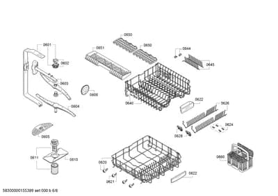 Baskets & Wheels, Spray Arms (0601-8102)