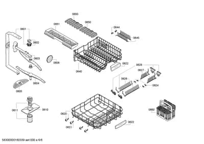 Baskets & Wheels, Spray Arms (0601-0660)