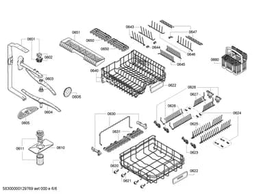 Baskets & Wheels, Spray Arms (0601-0660)