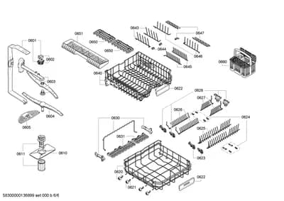 Baskets & Wheels, Spray Arms (0601-0660)