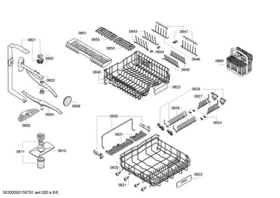 Baskets & Wheels, Spray Arms (0601-8102)